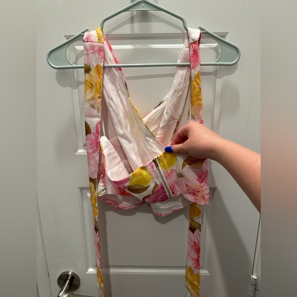 Billy J: Jane Top & Maxi Skirt Set - Pink Floral - Picture 6 of 7